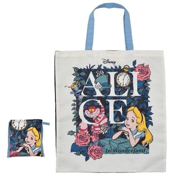 Tokyo Disney Exclusive Alice in Wonderland Cheshire Cosplay Eco Shopping Bag NWT - Picture 6 of 7